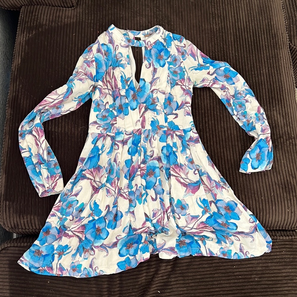 Free People Teagan Printed Flower Dress